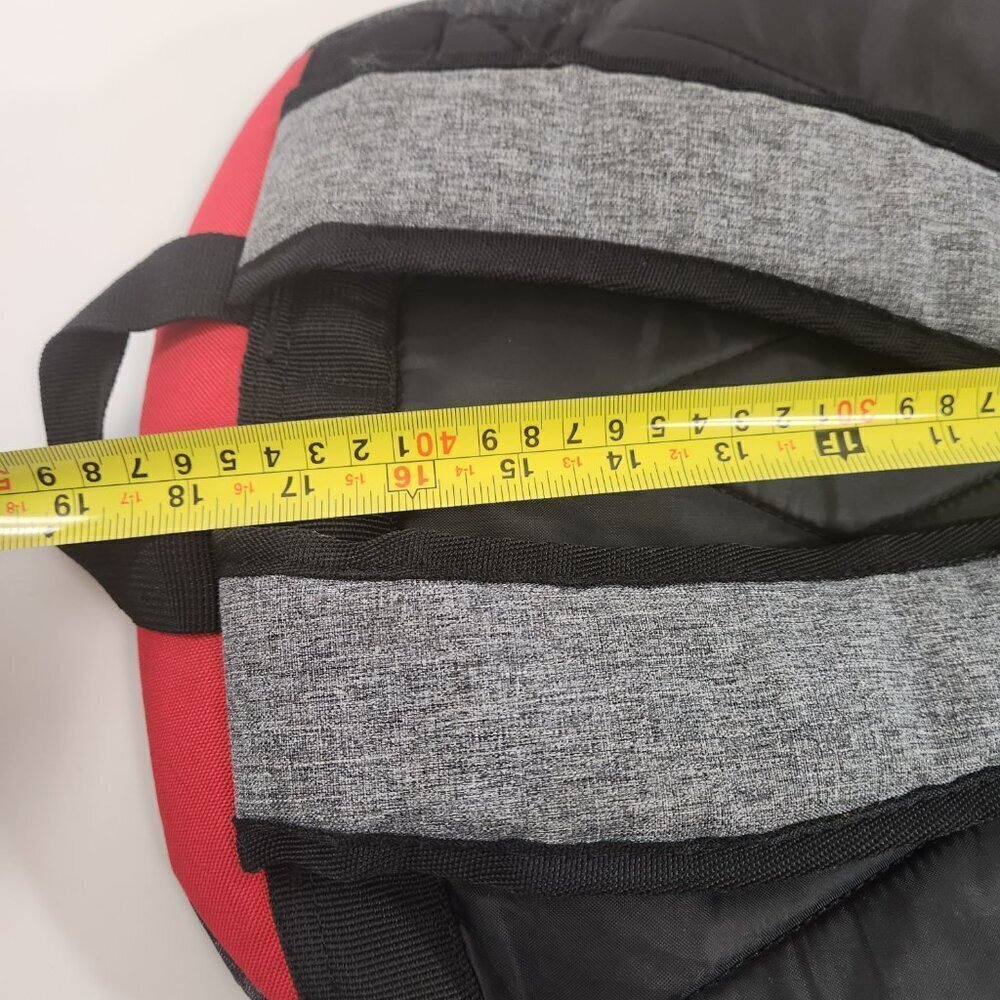 Quiksilver Backpack Grey Black Red - Picture 11 of 14